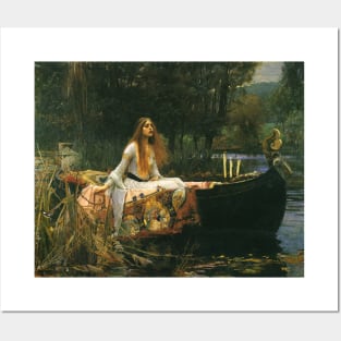 The Lady of Shalott (On Boat) by John William Waterhouse Posters and Art